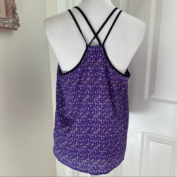 I Love H81 Purple Splatter Print Cami Tank Sz Small - Picture 2 of 6